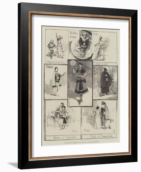 Sketches from Esmeralda, the New Opera, at Drury-Lane Theatre-Amedee Forestier-Framed Giclee Print