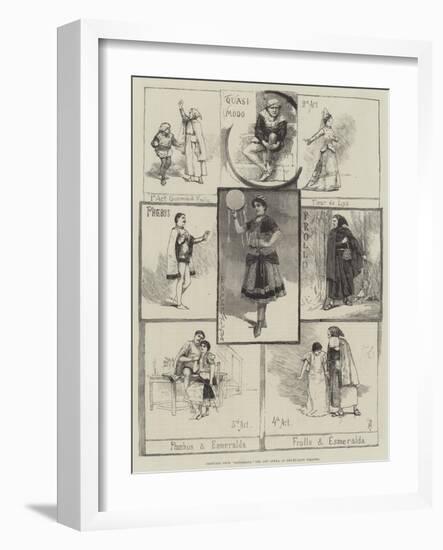 Sketches from Esmeralda, the New Opera, at Drury-Lane Theatre-Amedee Forestier-Framed Giclee Print