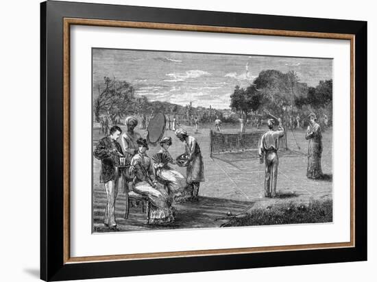 Sketches from India - an Afternoon in the Plains-null-Framed Giclee Print