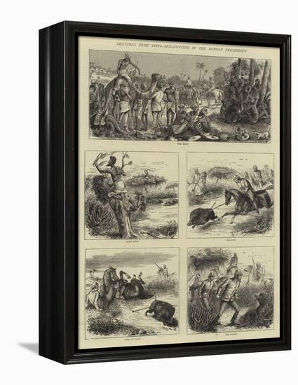 Sketches from India, Hog-Hunting in the Bombay Presidency-William Ralston-Framed Premier Image Canvas