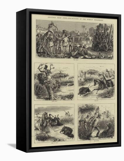 Sketches from India, Hog-Hunting in the Bombay Presidency-William Ralston-Framed Premier Image Canvas