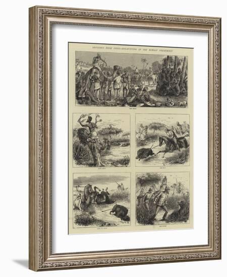 Sketches from India, Hog-Hunting in the Bombay Presidency-William Ralston-Framed Giclee Print