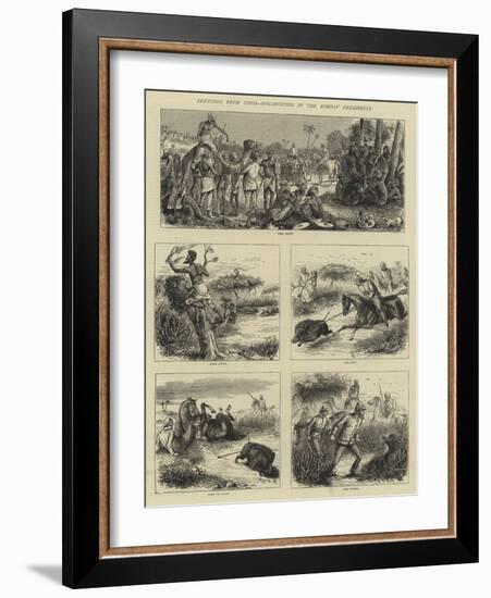 Sketches from India, Hog-Hunting in the Bombay Presidency-William Ralston-Framed Giclee Print