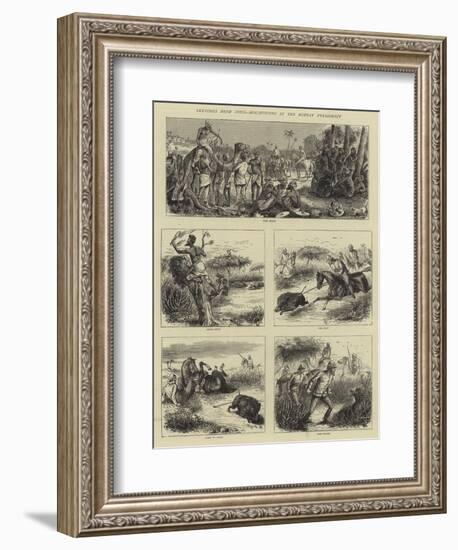 Sketches from India, Hog-Hunting in the Bombay Presidency-William Ralston-Framed Giclee Print