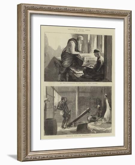 Sketches from India-null-Framed Giclee Print