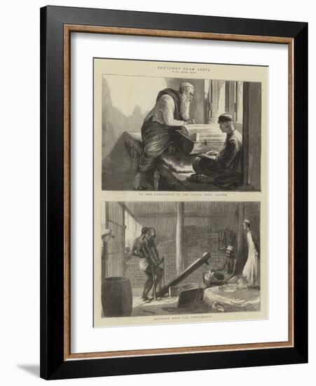 Sketches from India-null-Framed Giclee Print