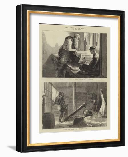 Sketches from India-null-Framed Giclee Print