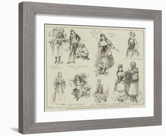 Sketches from M Planquette's New Comic Opera, Paul Jones, at the Prince of Wales's Theatre-Frederick Henry Townsend-Framed Giclee Print