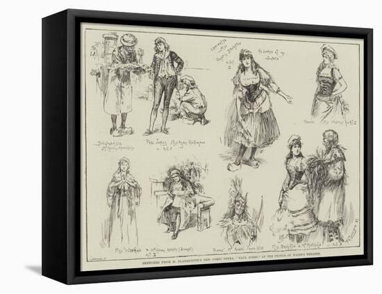 Sketches from M Planquette's New Comic Opera, Paul Jones, at the Prince of Wales's Theatre-Frederick Henry Townsend-Framed Premier Image Canvas