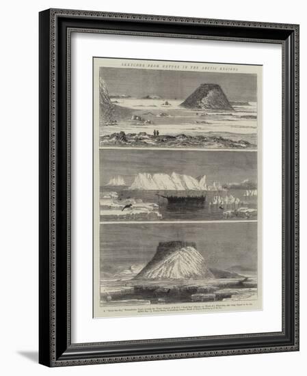 Sketches from Nature in the Arctic Regions-null-Framed Giclee Print