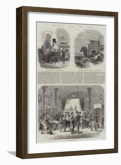 Sketches from New York-null-Framed Giclee Print