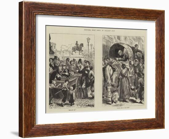 Sketches from Paris, by Balloon Post-Edward John Gregory-Framed Giclee Print