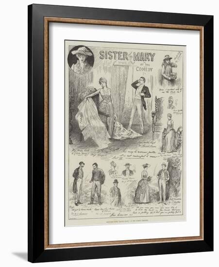 Sketches from Sister Mary, at the Comedy Theatre-Henry Stephen Ludlow-Framed Giclee Print