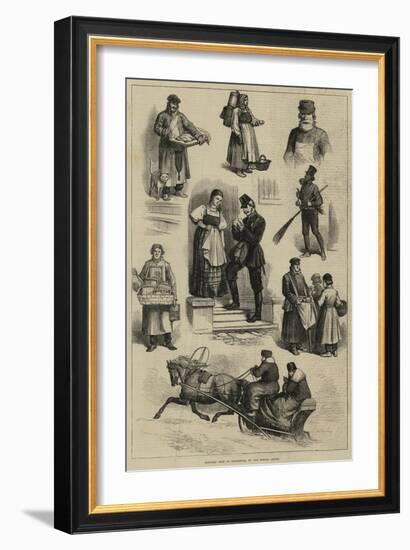 Sketches from St Petersburg-null-Framed Giclee Print