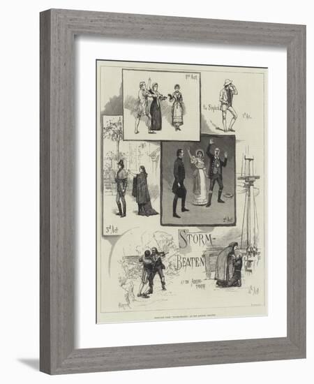Sketches from Storm-Beaten, at the Adelphi Theatre-Amedee Forestier-Framed Giclee Print