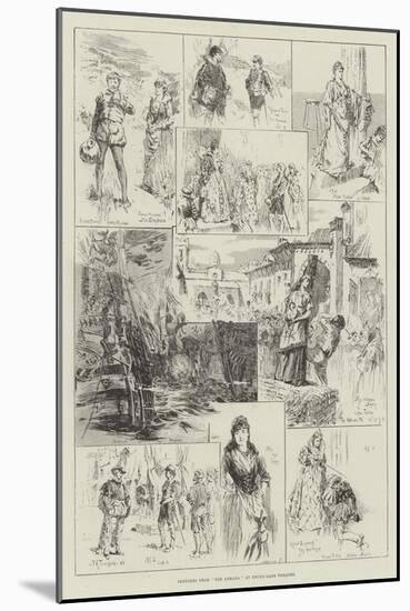 Sketches from The Armada at Drury-Lane Theatre-Frederick Henry Townsend-Mounted Giclee Print