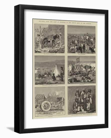 Sketches from the Camp of Exercise of the Indian Army in the Punjaub-Alfred Chantrey Corbould-Framed Giclee Print