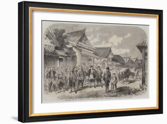 Sketches from the Interior of Japan, Our Escort of Matchlockmen at Omura-null-Framed Giclee Print