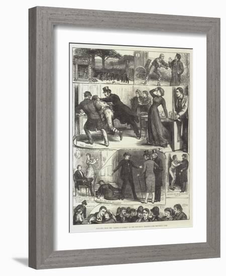 Sketches from the Lights O' London, at the Princess's Theatre-Francis S. Walker-Framed Giclee Print