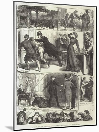 Sketches from the Lights O' London, at the Princess's Theatre-Francis S. Walker-Mounted Giclee Print