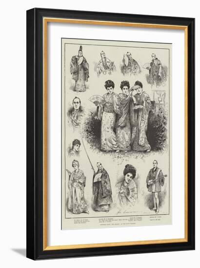 Sketches from The Mikado at the Savoy Theatre-Henry Stephen Ludlow-Framed Giclee Print