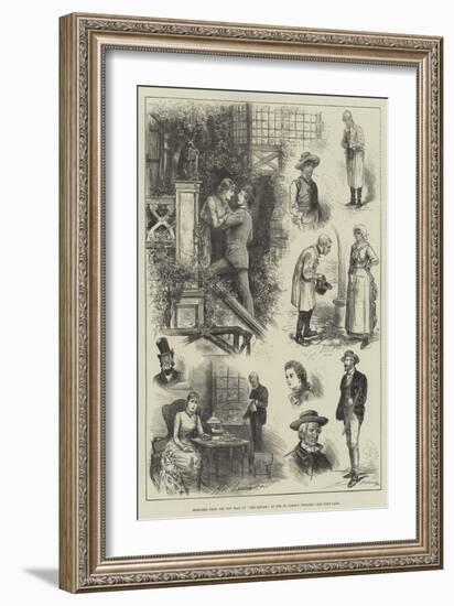 Sketches from the New Play of The Squire, at the St James's Theatre-Henry Stephen Ludlow-Framed Giclee Print