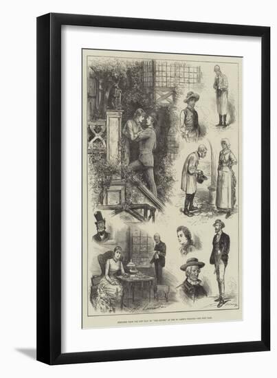 Sketches from the New Play of The Squire, at the St James's Theatre-Henry Stephen Ludlow-Framed Giclee Print