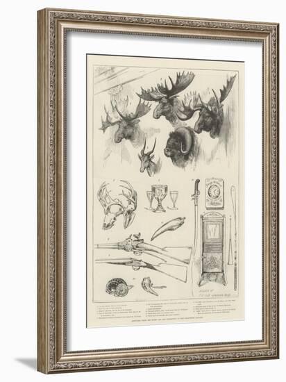 Sketches from the Sport and Art Exhibition at the Grosvenor Gallery-null-Framed Giclee Print