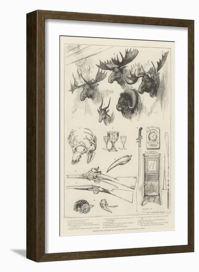 Sketches from the Sport and Art Exhibition at the Grosvenor Gallery-null-Framed Giclee Print