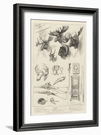 Sketches from the Sport and Art Exhibition at the Grosvenor Gallery-null-Framed Giclee Print