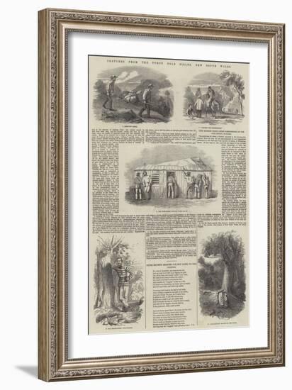 Sketches from the Turon Gold Fields, New South Wales-null-Framed Giclee Print