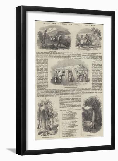 Sketches from the Turon Gold Fields, New South Wales-null-Framed Giclee Print