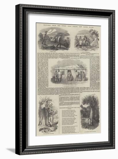 Sketches from the Turon Gold Fields, New South Wales-null-Framed Giclee Print