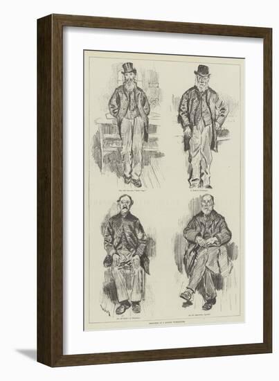 Sketches in a London Workhouse-William Douglas Almond-Framed Giclee Print