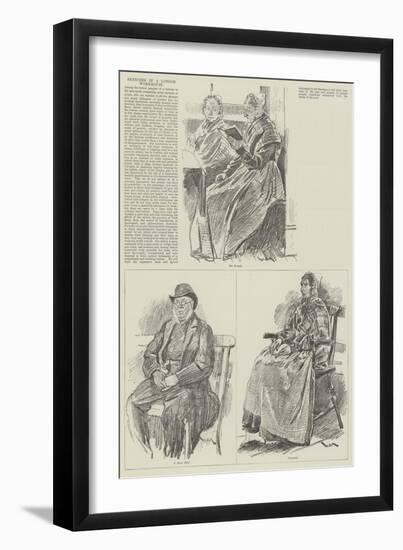 Sketches in a London Workhouse-William Douglas Almond-Framed Giclee Print