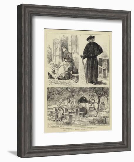 Sketches in a Norman Cider Orchard, II-William John Hennessy-Framed Giclee Print