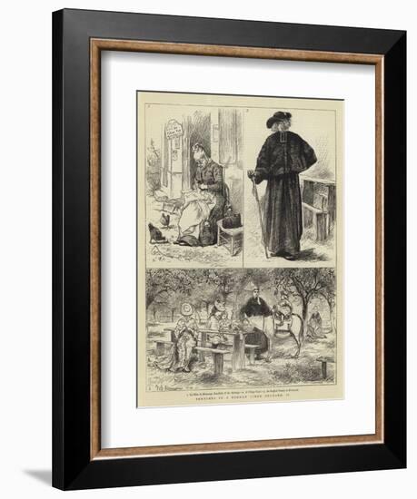 Sketches in a Norman Cider Orchard, II-William John Hennessy-Framed Giclee Print