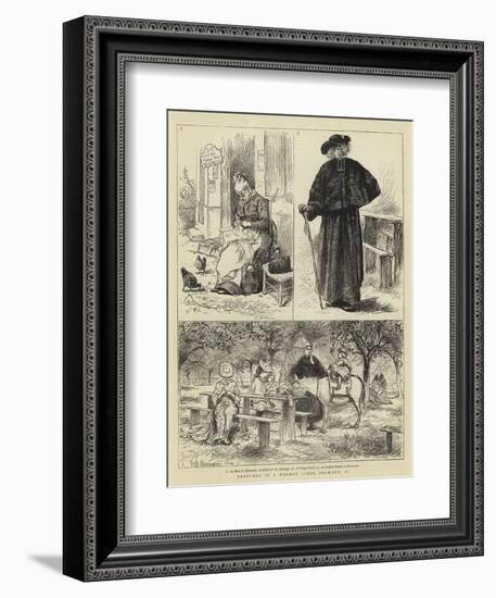 Sketches in a Norman Cider Orchard, II-William John Hennessy-Framed Giclee Print