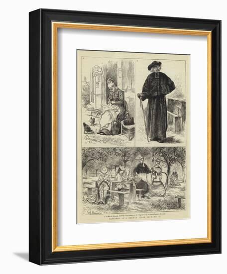 Sketches in a Norman Cider Orchard, II-William John Hennessy-Framed Giclee Print