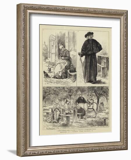 Sketches in a Norman Cider Orchard, II-William John Hennessy-Framed Giclee Print