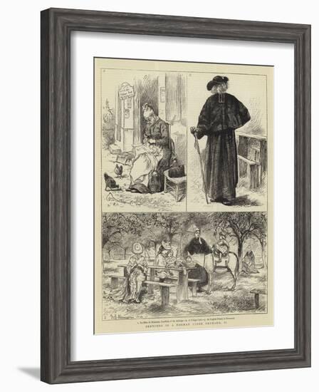 Sketches in a Norman Cider Orchard, II-William John Hennessy-Framed Giclee Print