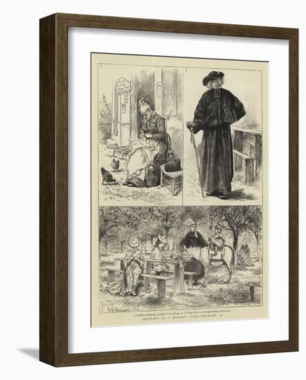 Sketches in a Norman Cider Orchard, II-William John Hennessy-Framed Giclee Print