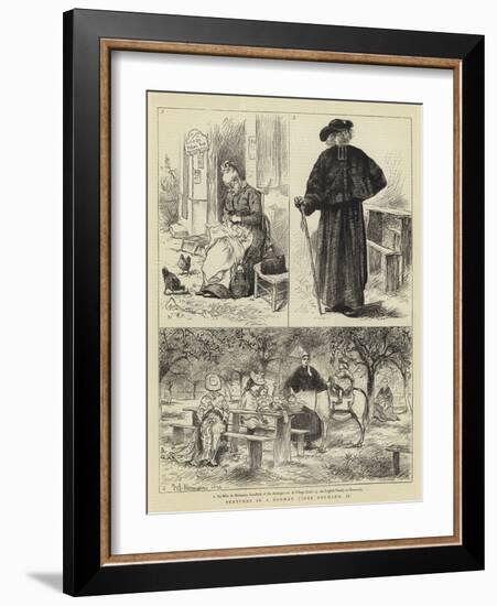 Sketches in a Norman Cider Orchard, II-William John Hennessy-Framed Giclee Print