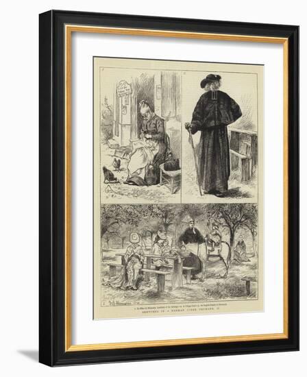 Sketches in a Norman Cider Orchard, II-William John Hennessy-Framed Giclee Print