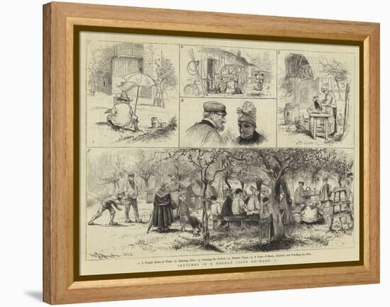 Sketches in a Norman Cider Orchard-William John Hennessy-Framed Premier Image Canvas