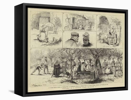 Sketches in a Norman Cider Orchard-William John Hennessy-Framed Premier Image Canvas