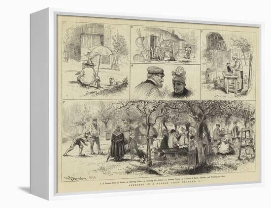 Sketches in a Norman Cider Orchard-William John Hennessy-Framed Premier Image Canvas