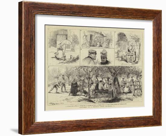 Sketches in a Norman Cider Orchard-William John Hennessy-Framed Giclee Print