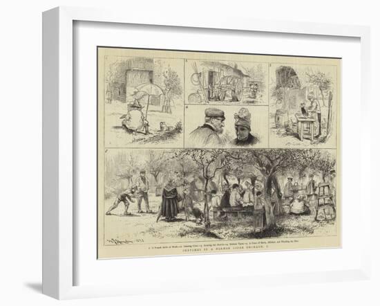 Sketches in a Norman Cider Orchard-William John Hennessy-Framed Giclee Print