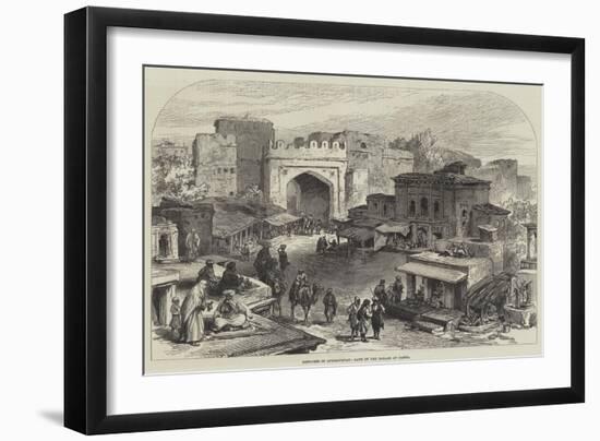 Sketches in Afghanistan, Gate of the Bazaar at Cabul-null-Framed Giclee Print